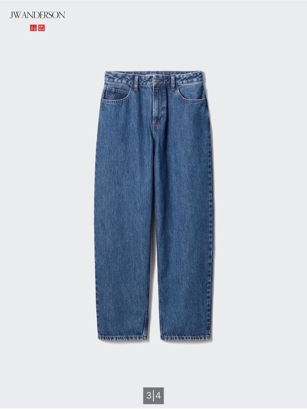 Uniqlo JW Anderson Baggy Blue Jeans